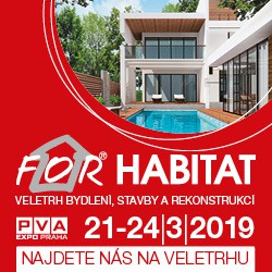 Plastové sklepy na veletrhu FOR HABITAT. 21-24.3.2019